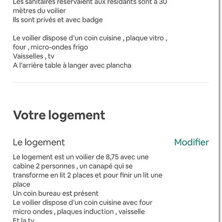 Voilier 8,75 M *